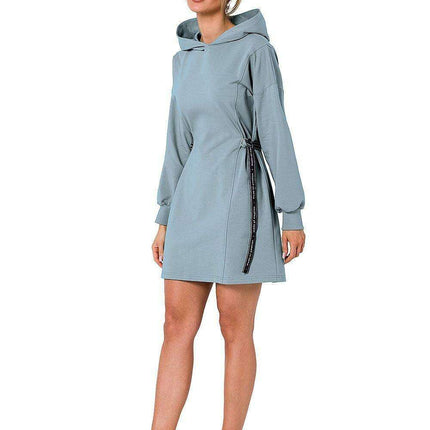 Cozy Hooded Mini Dress Tunic