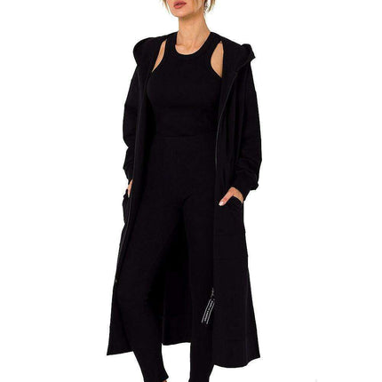 Cozy Hooded Zip-Up Sweatshirt with Functional Pockets