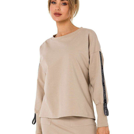 Logo Stripe Casual Pullover