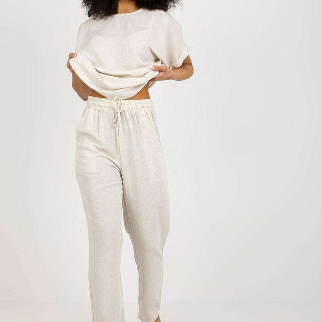 Chic Summer Set Parisian Blouse and Tailored Pants
