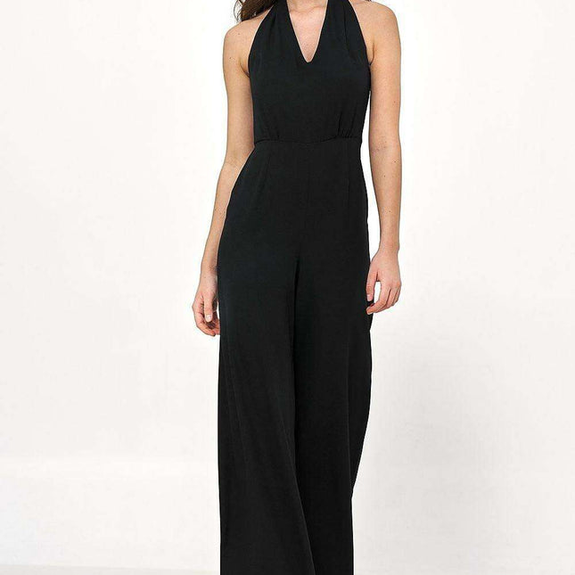 Sophisticated European Backless Wide Leg Jumpsuit for Women