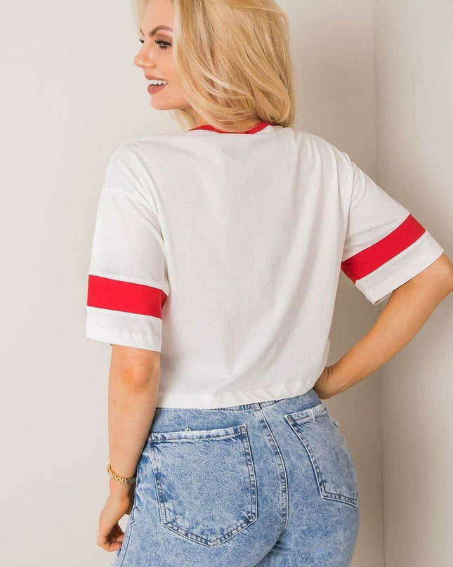 Chic Parisian Cotton Graphic Tee For Women Casual Wear