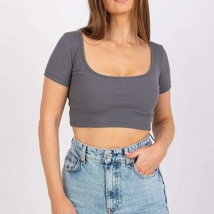 Stylish Parisian Deep V Neck Summer Tee For Women Everyday