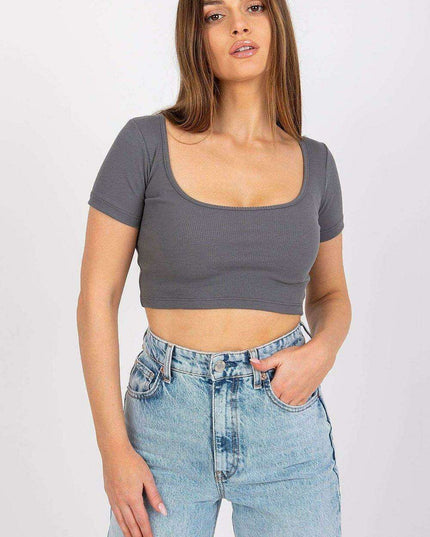 Stylish Parisian Deep V Neck Summer Tee For Women Everyday