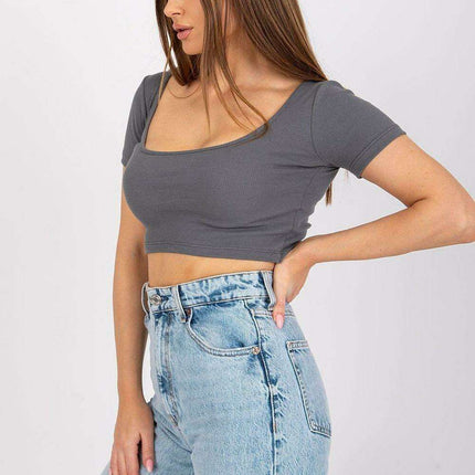 Stylish Parisian Deep V Neck Summer Tee For Women Everyday