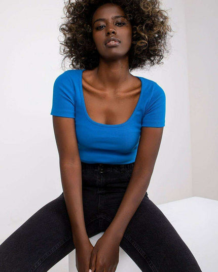 Stylish Parisian Deep V Neck Summer Tee For Women Everyday