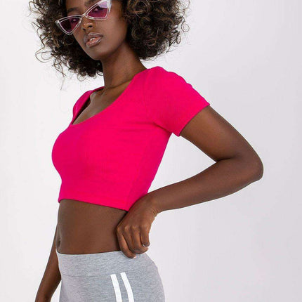 Stylish Parisian Deep V Neck Summer Tee For Women Everyday