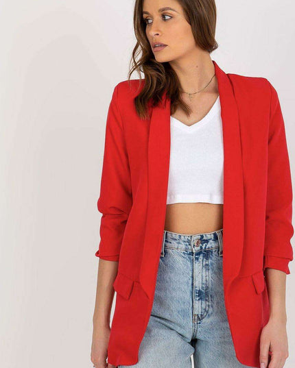 Elegant Italian Three Quarter Sleeve Moda Jacket For Women