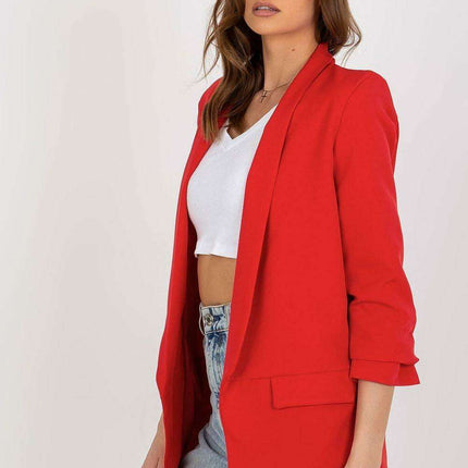 Elegant Italian Three Quarter Sleeve Moda Jacket For Women