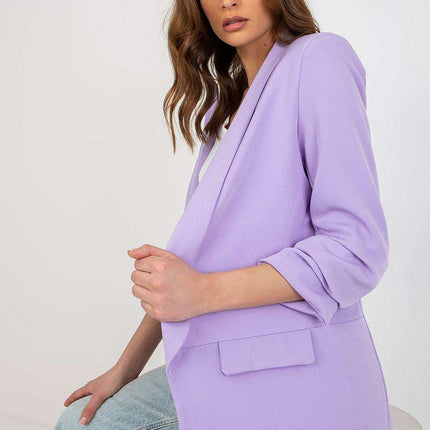 Elegant Italian Three Quarter Sleeve Moda Jacket For Women