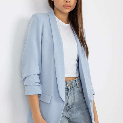 Elegant Italian Three Quarter Sleeve Moda Jacket For Women