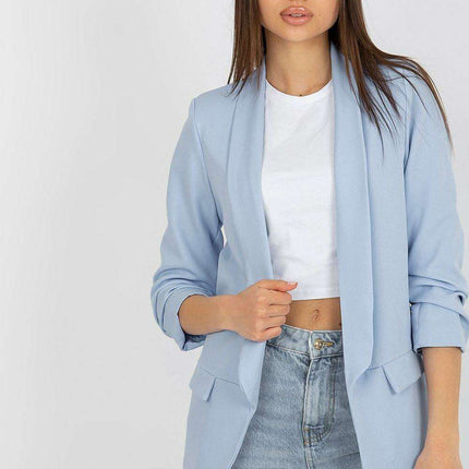 Elegant Italian Three Quarter Sleeve Moda Jacket For Women
