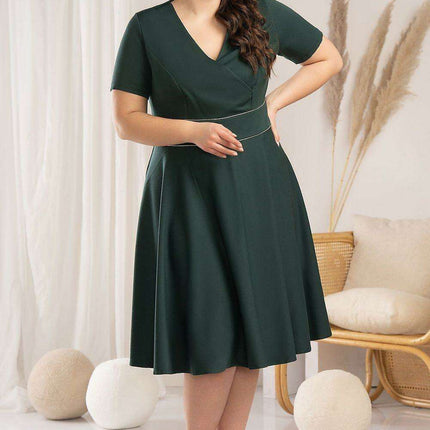 Elegant Curves Flared Dress - Karko Collection