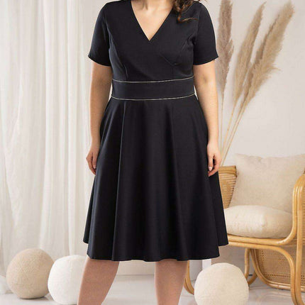 Elegant Curves Flared Dress - Karko Collection