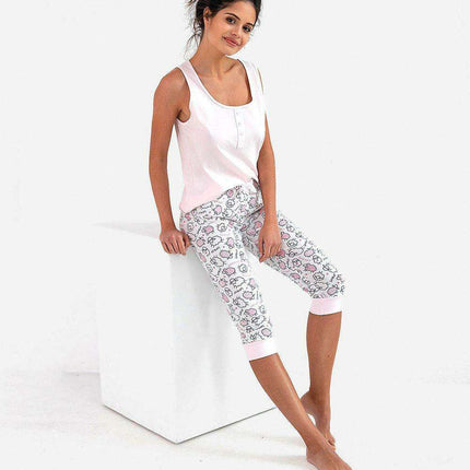 Elegant Blush Cotton Lounge Set for Ultimate Relaxation