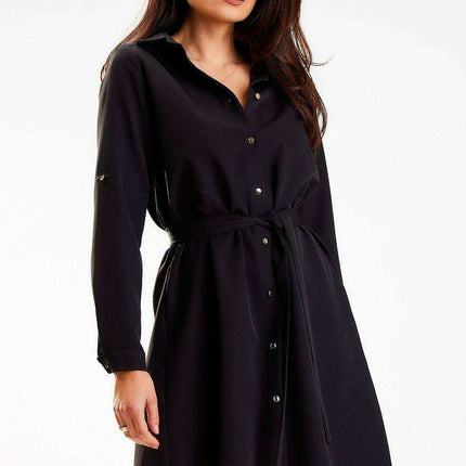 Versatile Charm: Adjustable Sleeve Mini Dress