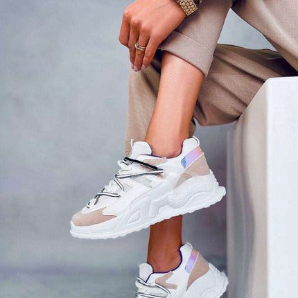 Chic Holographic Athletic Sneakers Model 178865