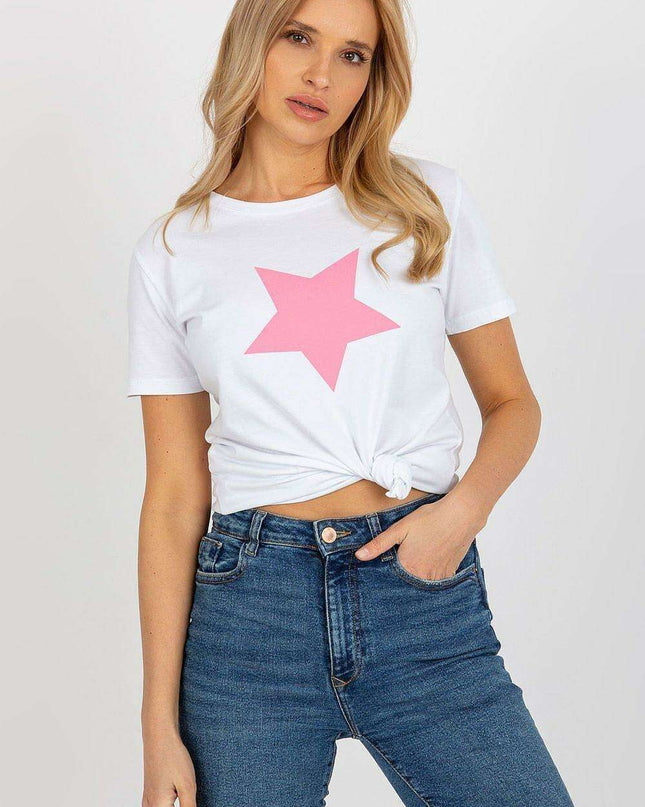 BFG Women's Graphic Short Sleeve T-Shirt with Cotton-Spandex Fabric