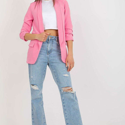 Elegant Italian Three Quarter Sleeve Moda Jacket For Women