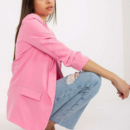 Elegant Italian Three Quarter Sleeve Moda Jacket For Women