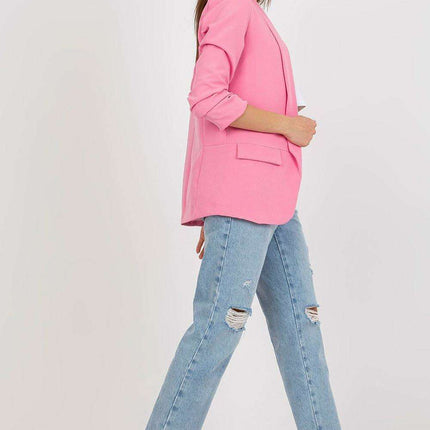 Elegant Italian Three Quarter Sleeve Moda Jacket For Women