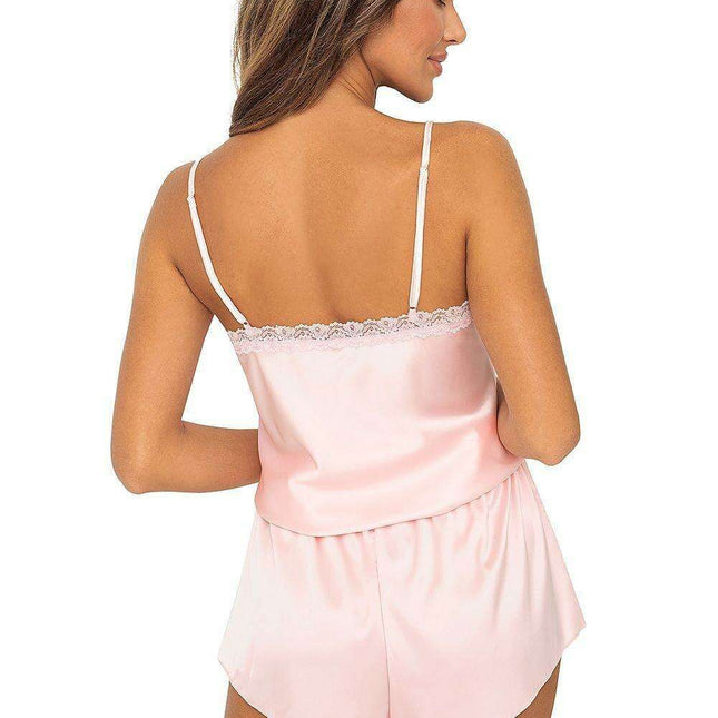 Elegant Pearlescent Lace Lounge Set