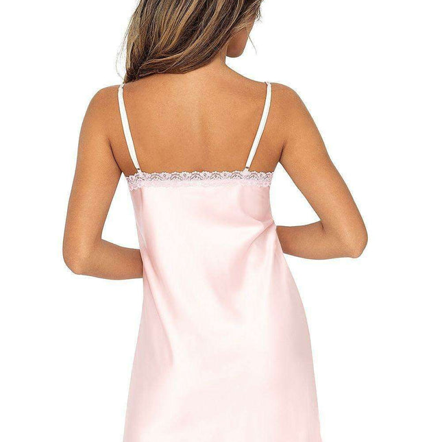 Ethereal Lace Satin Nightshirt