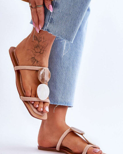 Sustainable Chic Eco-Suede Flip-Flops - Style 179614