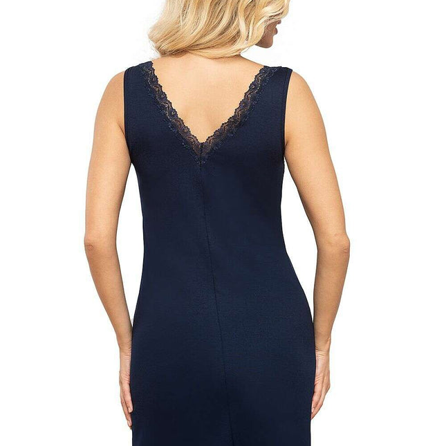 Lace Trim Mid-Thigh T-Shirt – Feminine Silhouette & Breathable Comfort