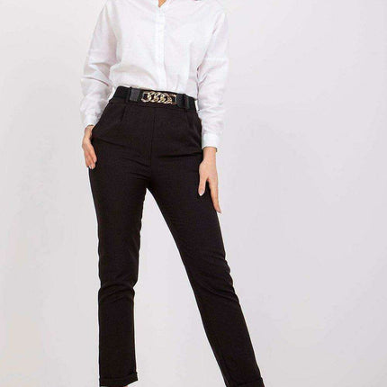 Chic Italian High Waisted Trousers For Women Essential