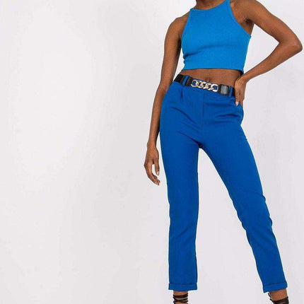 Chic Italian High Waisted Trousers For Women Essential