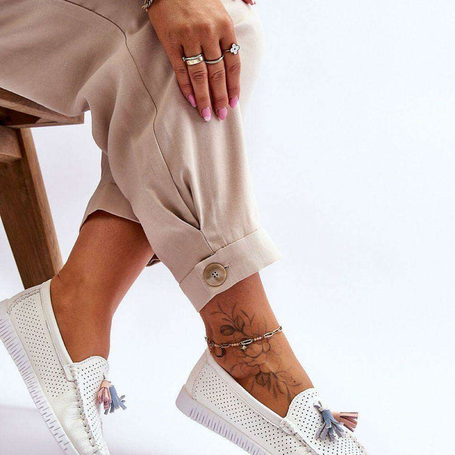 Elegant Leather Moccasins - Model 180118