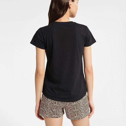 Women's Chic Animal Print Cotton Sleepwear Set - Summer Edition