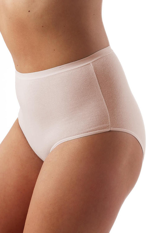 Luxurious Italian Cotton High-Waisted Panties with Delicate Elastic Detail