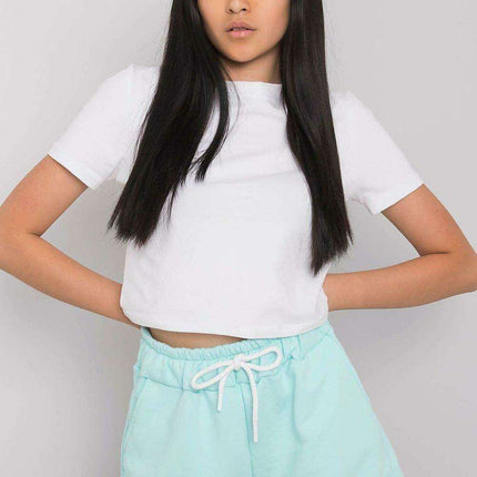 Chic Cotton Elastic Waist Paris Shorts For Women Summer