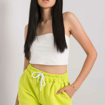 Chic Cotton Elastic Waist Paris Shorts For Women Summer