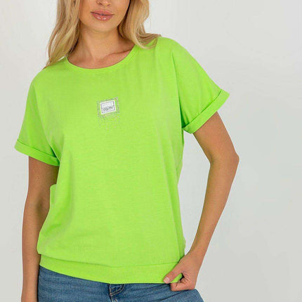 Chic Floral Patchwork Short Sleeve Top