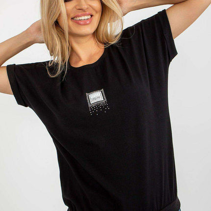 Chic Floral Patchwork Short Sleeve Top