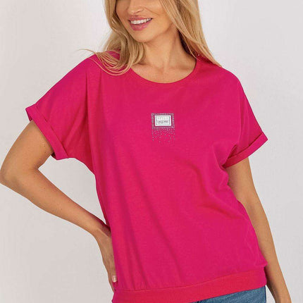 Chic Floral Patchwork Short Sleeve Top