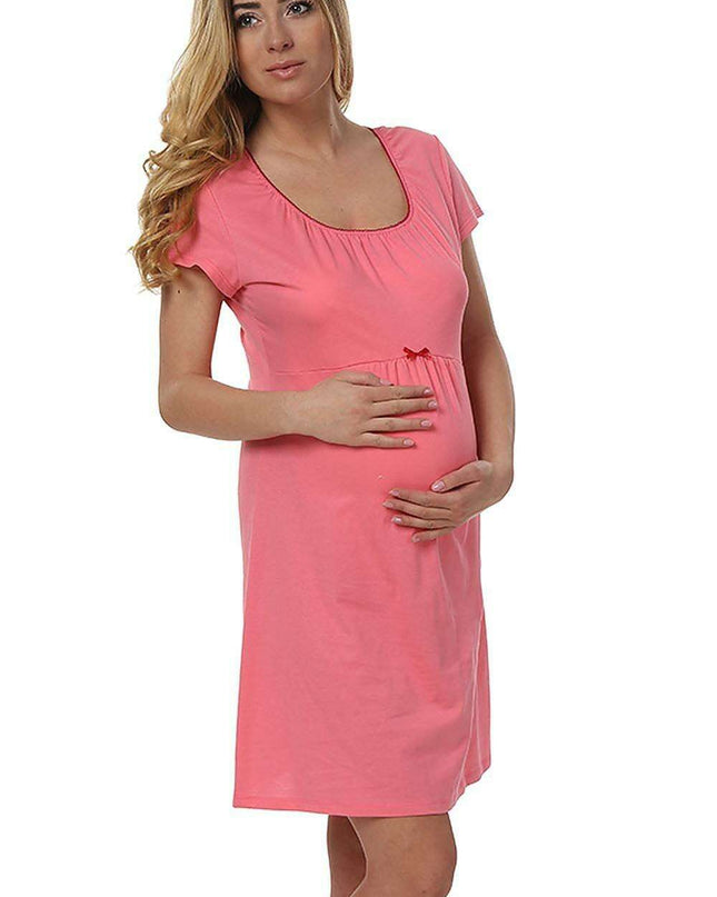 Elegant Italian Maternity Nightshirt - Comfortable and Stylish for Expecting Mothers