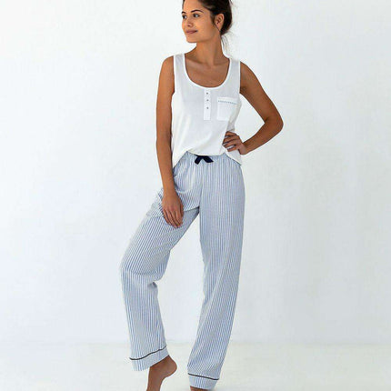 Curve-Embracing Cotton Sleepwear Set for Women