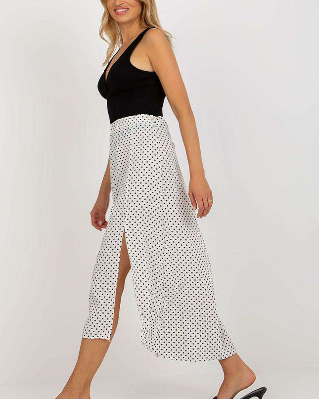 Chic Asymmetrical Polka Dot Maxi Skirt for Elegant Wardrobe