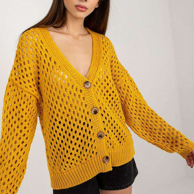 Chic Button-Up Knit Cardigan for Women