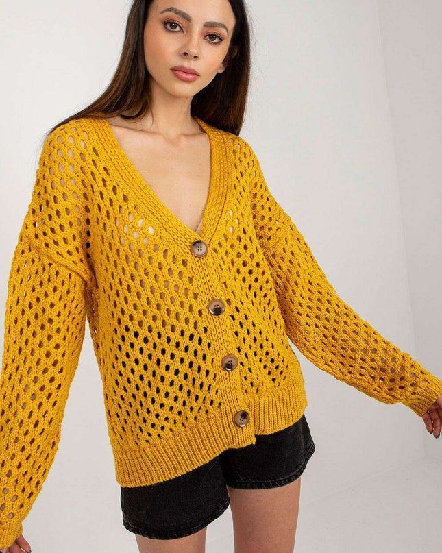 Chic Button-Up Knit Cardigan for Women