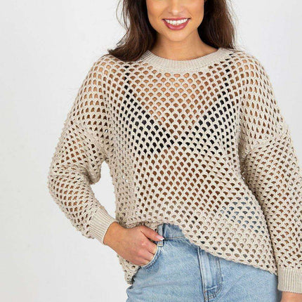 Elegant Openwork Summer Sweater