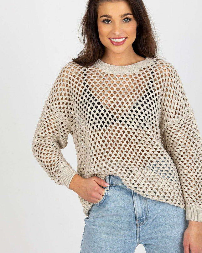 Elegant Openwork Summer Sweater