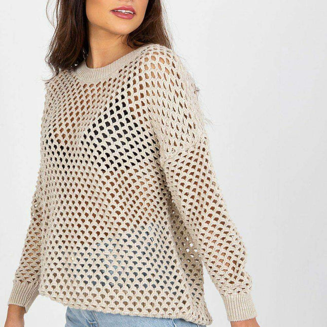 Elegant Openwork Summer Sweater