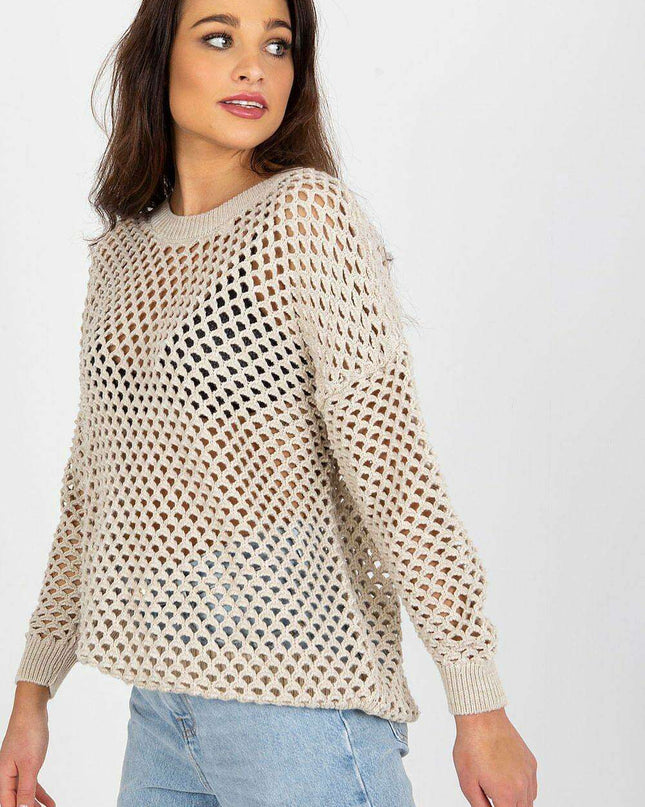 Elegant Openwork Summer Sweater