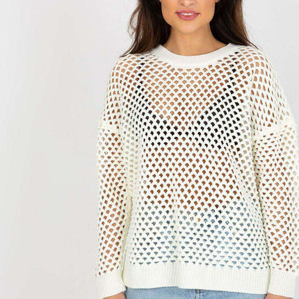Elegant Openwork Summer Sweater