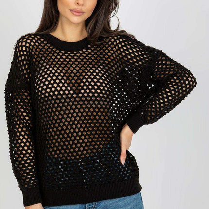 Elegant Openwork Summer Sweater